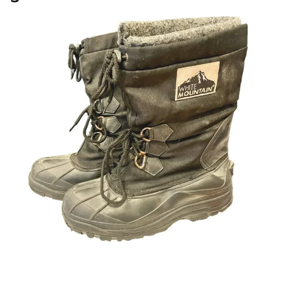 White Mountain Insulated Winter Boots – Black – Men’s 11